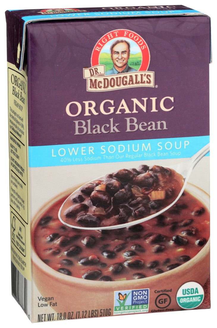 Dr McDougall's - Black Bean Soup Lower Sodium