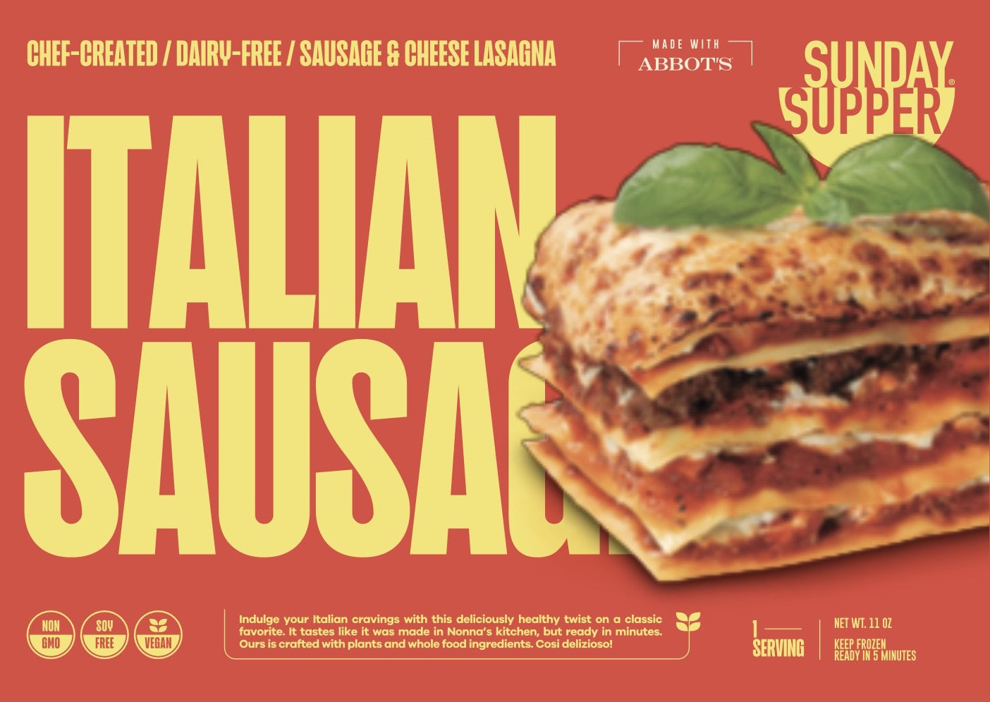 Sunday Supper Italian Sausage Lasagns
