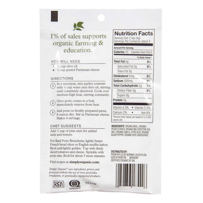 Simply Organic Sweet Basil Pesto