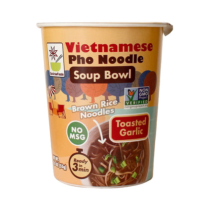 Star Anise Foods Vietnamese Pho Noodles Soup Bowl - Toasted Garlic