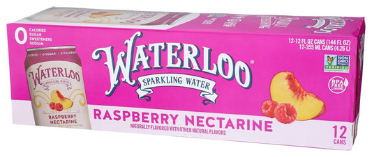 Waterloo Sparkling Raspberry Nectarine 12pk