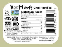 Vermints Breath Mints - All Natural - Chai