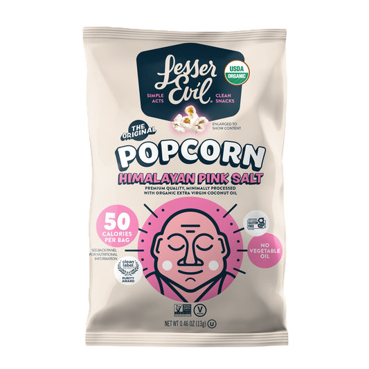 Lesser Evil Popcorn Himalayan Pink Salt .46oz