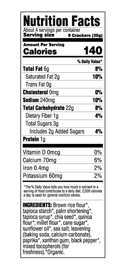 Mary's Gone Crackers - Real Thin Crackers - Sea Salt