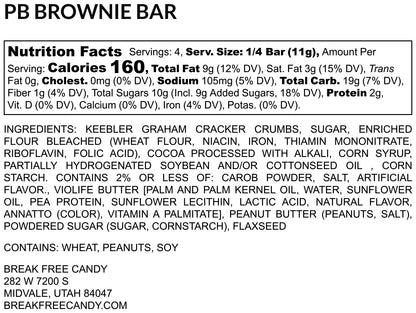 Break Free - PB Brownie Bar