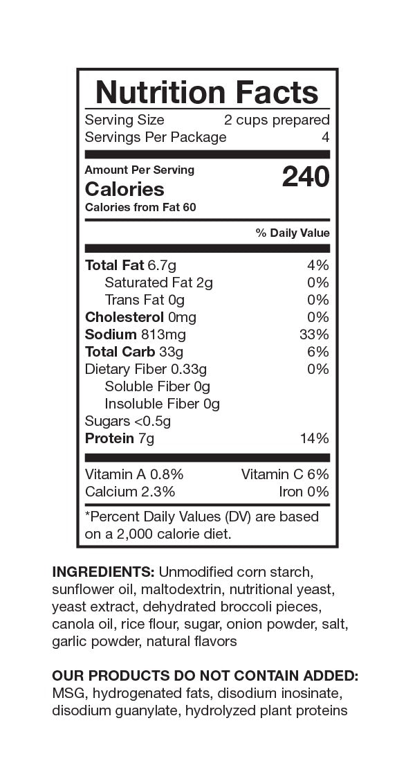 Leahey - Broccoli Cheese Soup Packet
