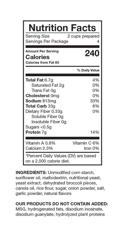 Leahey - Broccoli Cheese Soup Packet