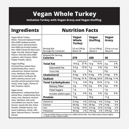 Vegetarian Plus - Whole Turkey