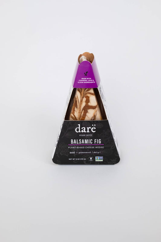 Darë Vegan Cheese - Balsamic Fig Plant-Based Cheese Wedge