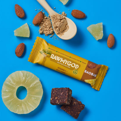 Wilton Mettler LLC - 
RAWMYGOD Raw Fruit & Nut Bar - Baobab