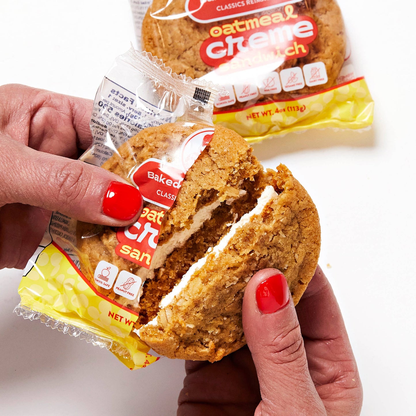 Baked by Sticky - Vegan Oatmeal Creme Sandwich Cookies