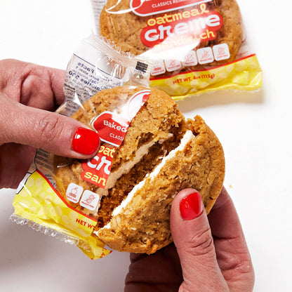 Baked by Sticky - Vegan Oatmeal Creme Sandwich Cookies