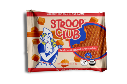 Stroop Club - Traditional Caramel Organic and Plant-Based Stroopwafel 2-pack