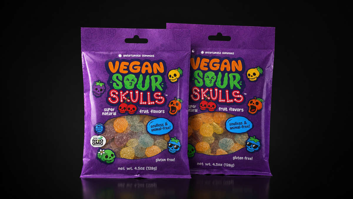 Unfortunate Brands - Vegan Sour Skulls Gummies