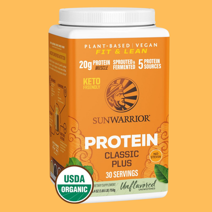 Sunwarrior - Classic Plus Unflavored - Pea & Chia Protein Powder : 375g