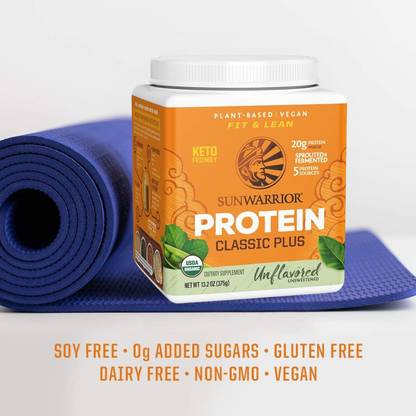 Sunwarrior - Classic Plus Unflavored - Pea & Chia Protein Powder : 375g