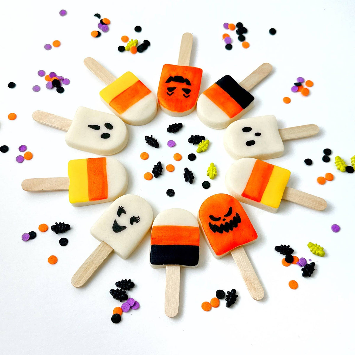 marzipops - Gourmet Halloween Marzipan Mini Popsicle Candy Treats