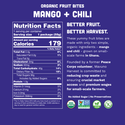 Mavuno Harvest - Fruit Bites: Mango & Chili