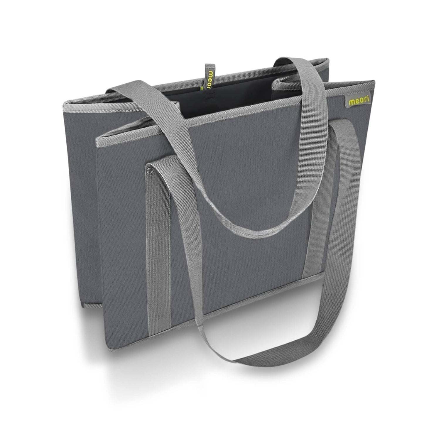 meori Inc - Reusable Grocery Basket Tote Collapsible: Lava Black / Insulated