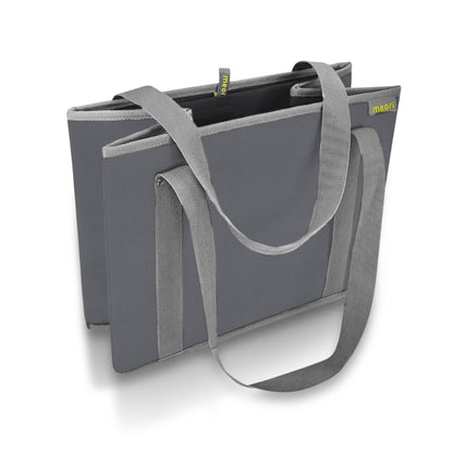 meori Inc - Reusable Grocery Basket Tote Collapsible: Lava Black / Insulated