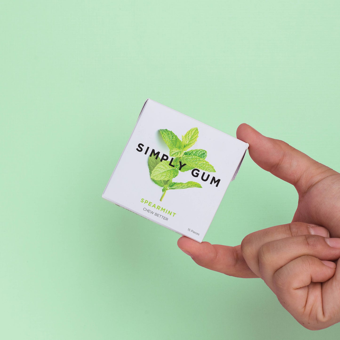 Simply Gum - Spearmint Chewing Gum - Natural + Plastic-Free