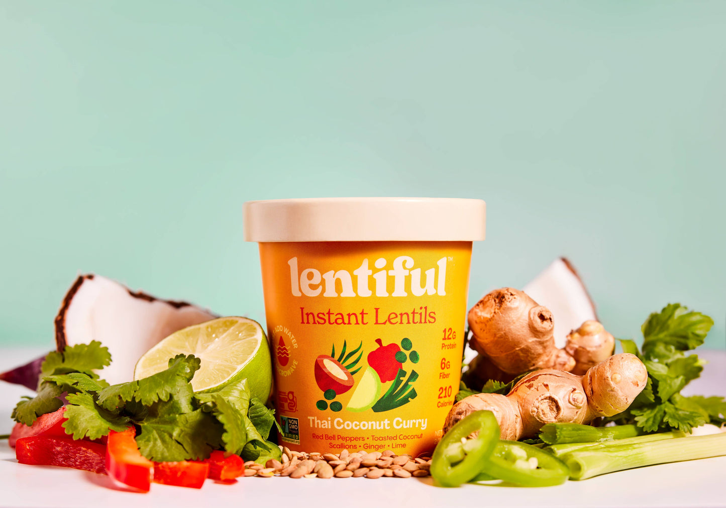 Lentiful - Thai Coconut Curry Instant Lentils