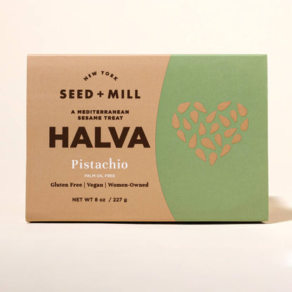 Seed + Mill - Pistachio Halva, 227g - Kosher Sesame Candy
