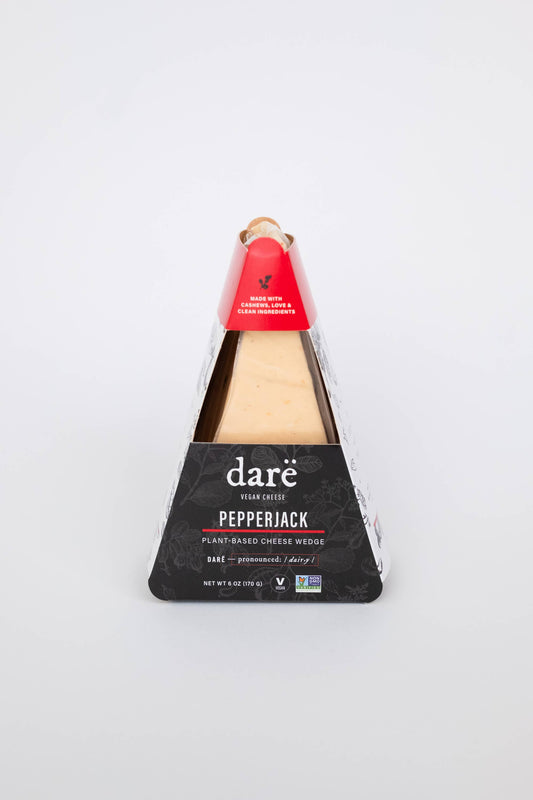 Darë Vegan Cheese - Pepperjack Plant-Based Cheese Wedge