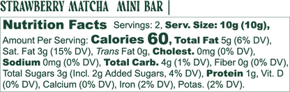 Vital Leaf - Strawberry Matcha Latte Chocolate Mini Bar | Ashwagandha + L-Theanine |