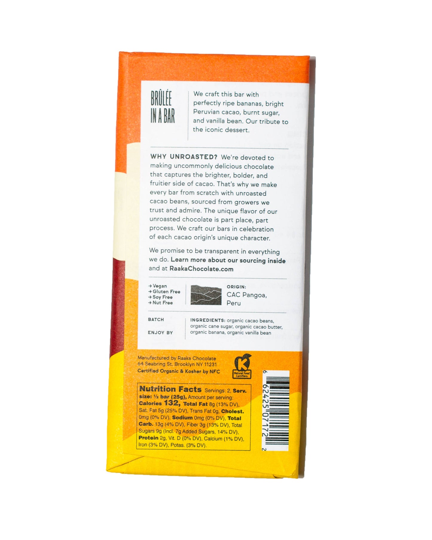 Raaka Chocolate - Bananas Foster Chocolate Bar