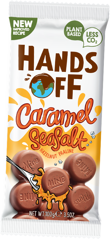 Belgium's Chocolate Source - Hands Off Vegan Caramel Sea Salt Hazelnut Praline Bar