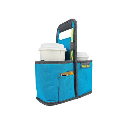 meori Inc - Reusable 2-Cup Drink Caddy: Azure Blue