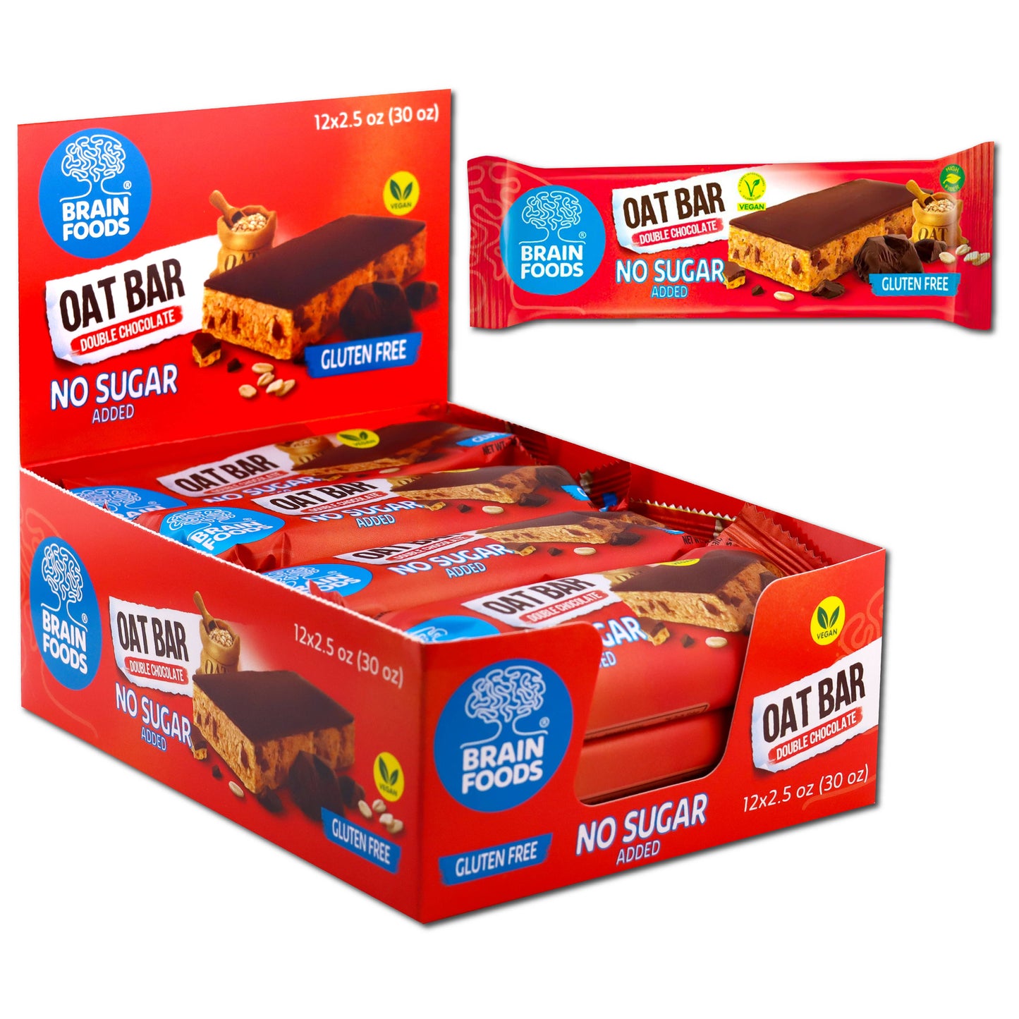 BRAIN FOODS - Oat Bars (Double Chocolate)