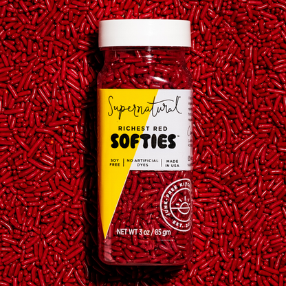 Supernatural - Dye-Free Softies Sprinkles: Richest Red