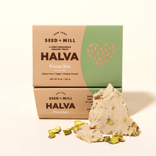Seed + Mill - Pistachio Halva, 227g - Kosher Sesame Candy