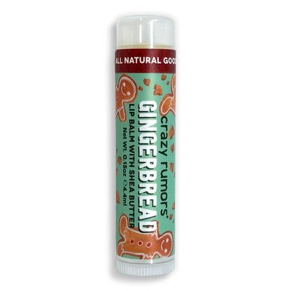 Crazy Rumors - All Natural, Vegan Gingerbread Lip Balm - Holiday