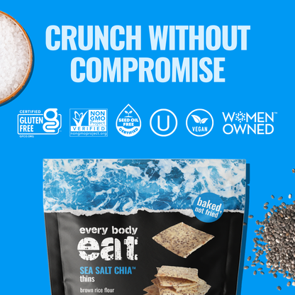 Every Body Eat® - Sea Salt Chia Snack Thins 4oz