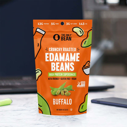 The Only Bean - Crunchy Roasted Edamame Buffalo - 4oz