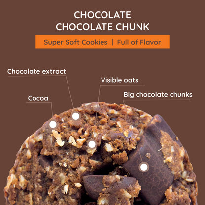Maxine's Heavenly - Soft Baked Chocolate Chocolate Chunk Cookies - 7.2 oz Box