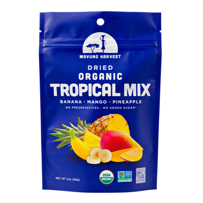 Mavuno Harvest - Dried Tropical Mix (Mango, Banana, Pineapple) 2oz