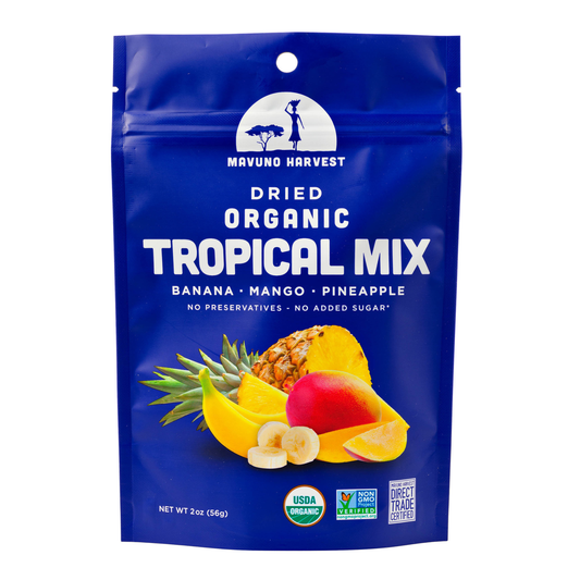 Mavuno Harvest - Dried Tropical Mix (Mango, Banana, Pineapple) 2oz