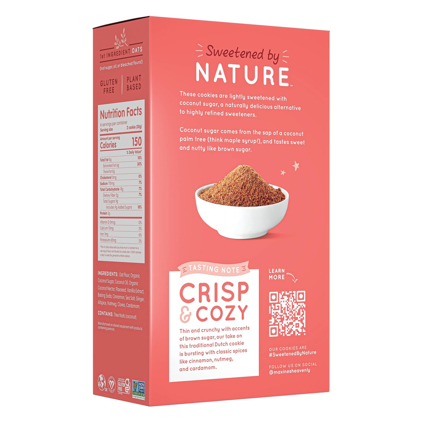 Maxine's Heavenly - Crispy Cinnamon Crunch Cookies - 6.3 oz box