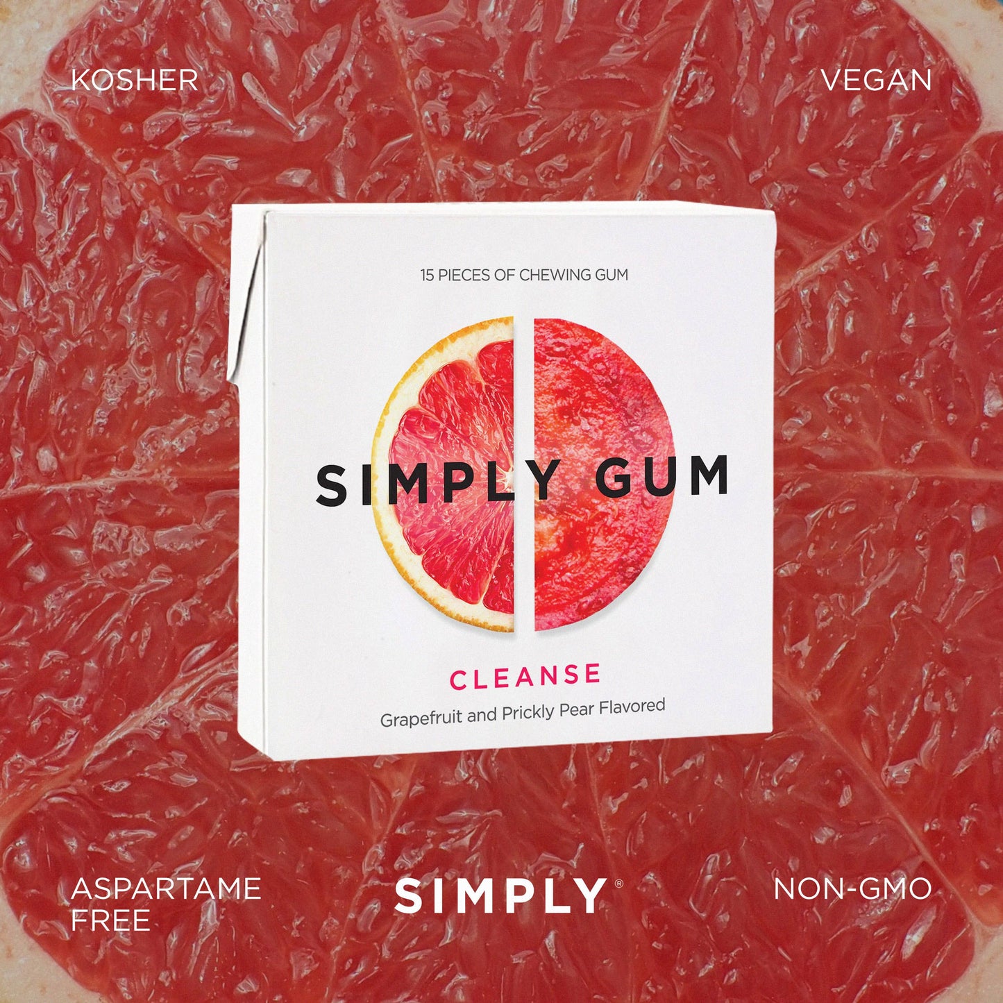 Simply Gum - Cleanse Chewing Gum- Natural + Plastic-Free