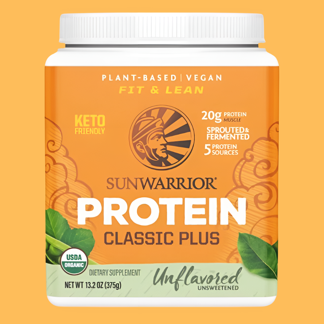 Sunwarrior - Classic Plus Unflavored - Pea & Chia Protein Powder : 375 ...