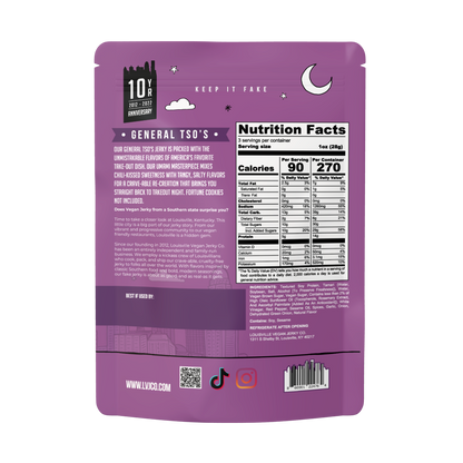 Louisville Vegan Jerky Co. - General Tso's Jerky