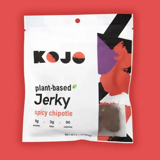 Kojo Jerky - Kojo Vegan Jerky Spicy Chipotle Plant-Based Jerky - 2.4 oz