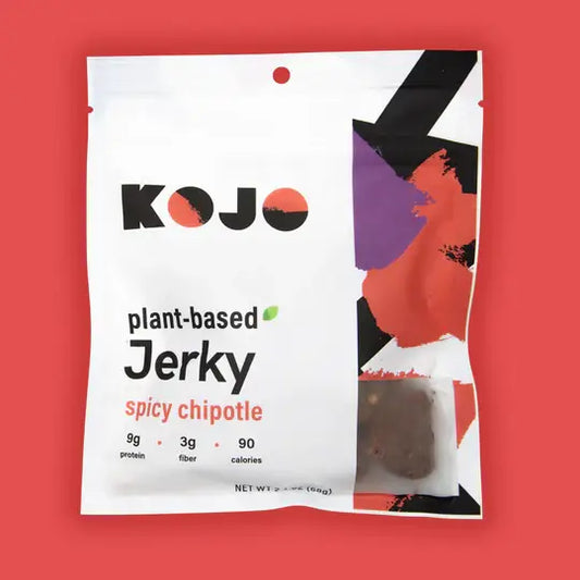Kojo Jerky - Kojo Vegan Jerky Spicy Chipotle Plant-Based Jerky - 2.4 oz