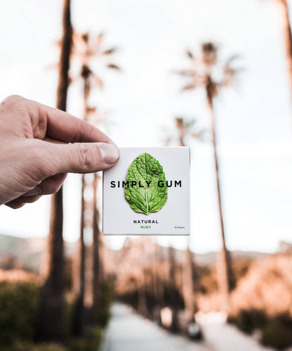 Simply Gum - Peppermint Chewing Gum - Natural + Plastic-Free