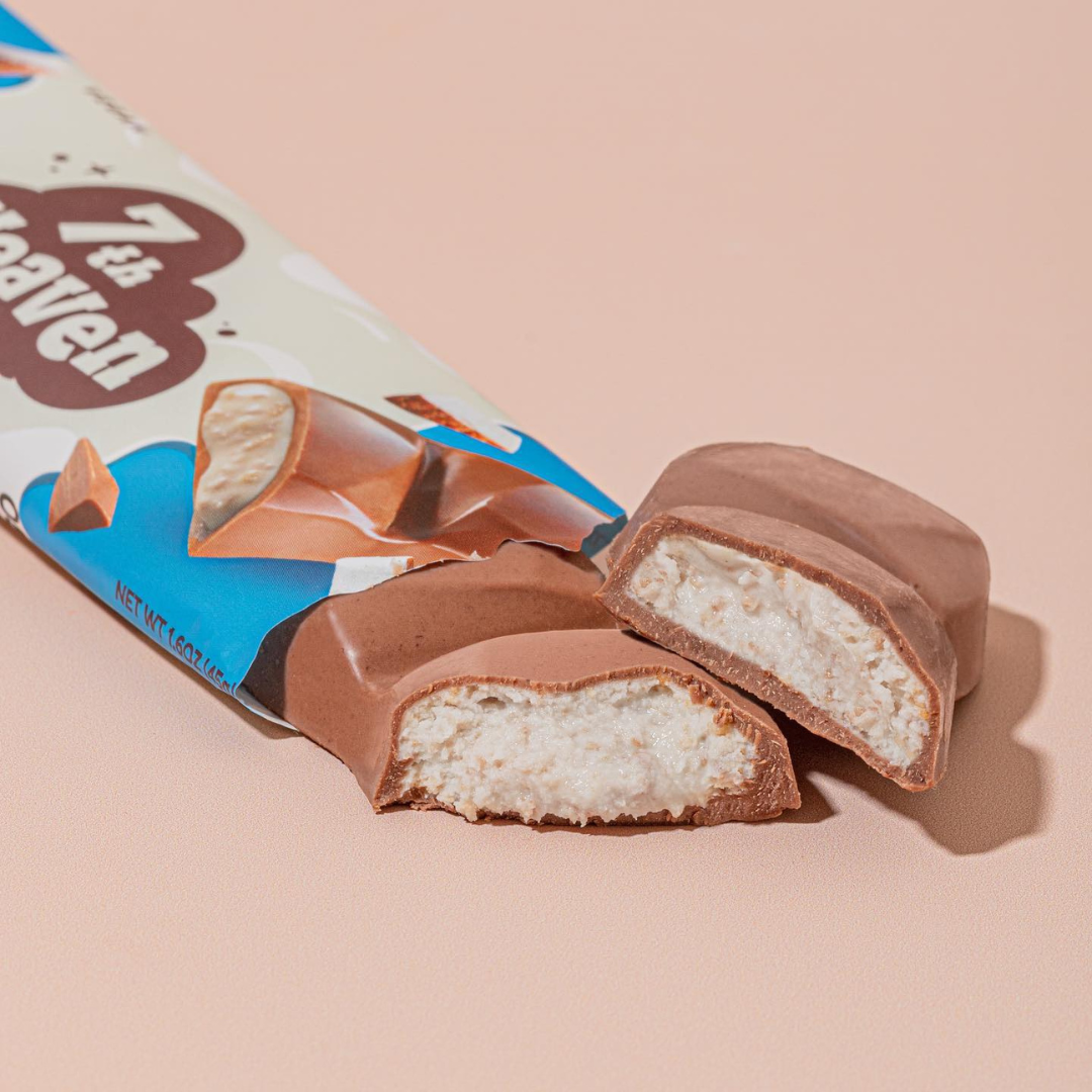 7th Heaven Chocolate - Vegan Oat Milk Chocolate Bar -  Caramelized Coconut, Non-GMO