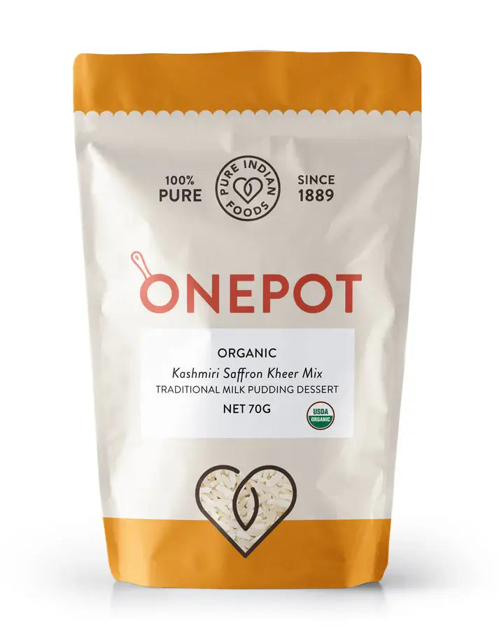 Pure Indian Foods - OnePot No. 4 Kashmiri Saffron Kheer Mix, Certified Organic